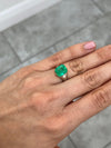 4.82 Carat 11x9 Gemmy Rich Green Natural Loose Colombian Emerald-Emerald Cut