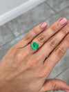 5.29 Carat 10.5x10 Vibrant Loose Colombian Emerald-Asscher Cut