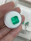 7.40 Carat Muzo Intense Green Natural Loose Colombian Emerald-Asscher Cut