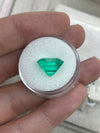 7.40 Carat Muzo Intense Green Natural Loose Colombian Emerald-Asscher Cut
