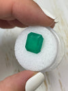 4.56 Carat 11.5x10.5 Natural Loose Colombian Emerald- Emerald Cut