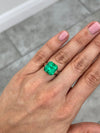 7.40 Carat Muzo Intense Green Natural Loose Colombian Emerald-Asscher Cut