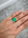 7.40 Carat Muzo Intense Green Natural Loose Colombian Emerald-Asscher Cut