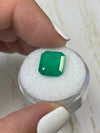 4.56 Carat 11.5x10.5 Natural Loose Colombian Emerald- Emerald Cut