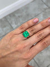7.40 Carat Muzo Intense Green Natural Loose Colombian Emerald-Asscher Cut