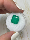 4.56 Carat 11.5x10.5 Natural Loose Colombian Emerald- Emerald Cut