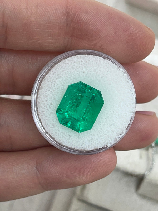 8.40 Carat 13x11 AAA+ Fine Loose Colombian Emerald-Emerald Cut