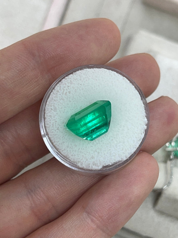 8.40 Carat 13x11 AAA+ Fine Loose Colombian Emerald-Emerald Cut