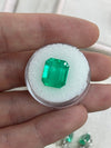8.98 Carat 13x11 Vivid Loose Colombian Emerald-Emerald Cut