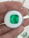 10.13 Carat 14x13 Muzo Deep Jungle Natural Loose Colombian Emerald-Emerald Cut
