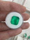 10.13 Carat 14x13 Muzo Deep Jungle Natural Loose Colombian Emerald-Emerald Cut