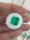 10.13 Carat 14x13 Muzo Deep Jungle Natural Loose Colombian Emerald-Emerald Cut