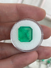 10.13 Carat 14x13 Muzo Deep Jungle Natural Loose Colombian Emerald-Emerald Cut