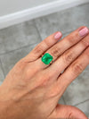 10.13 Carat 14x13 Muzo Deep Jungle Natural Loose Colombian Emerald-Emerald Cut