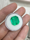 10.97 Carat 14.5x13 Muzo Deep Jungle Natural Loose Colombian Emerald-Emerald Cut
