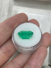 10.97 Carat 14.5x13 Muzo Deep Jungle Natural Loose Colombian Emerald-Emerald Cut