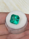 6.69 Carat 11.5x11.5 Vivid Muzo Green Natural Loose Colombian Emerald-Asscher Cut