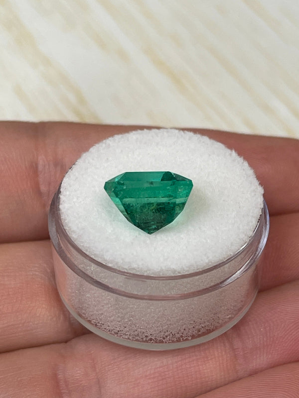 6.69 Carat 11.5x11.5 Vivid Muzo Green Natural Loose Colombian Emerald-Asscher Cut