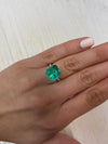 6.69 Carat 11.5x11.5 Vivid Muzo Green Natural Loose Colombian Emerald-Asscher Cut