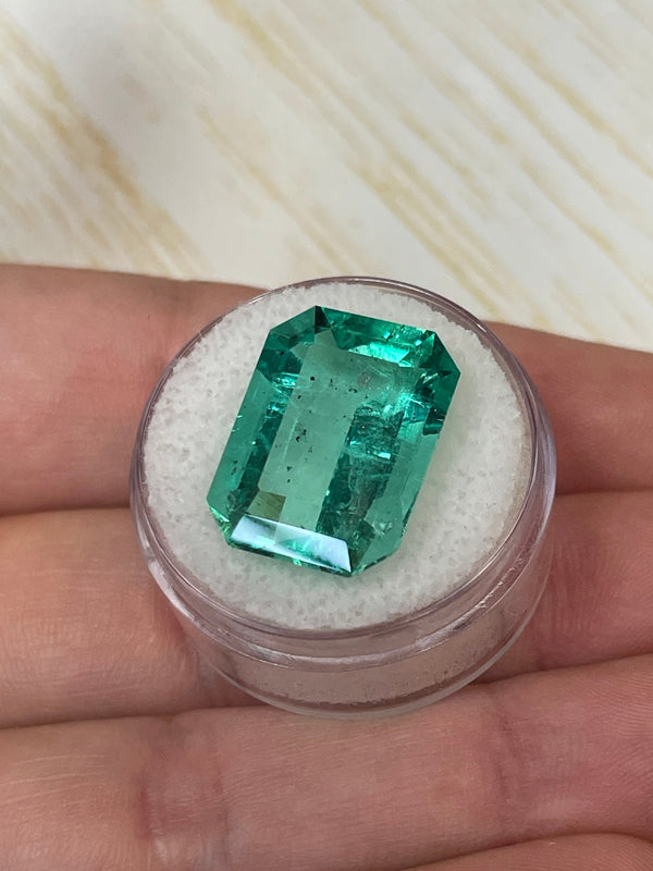 Large 17.12 Carat GIA CERTIFIED HUGE 19x14 Crystal Clear Classic Natural Loose Colombian Emerald- Emerald Cut