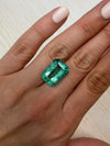 Large 17.12 Carat GIA CERTIFIED HUGE 19x14 Crystal Clear Classic Natural Loose Colombian Emerald- Emerald Cut