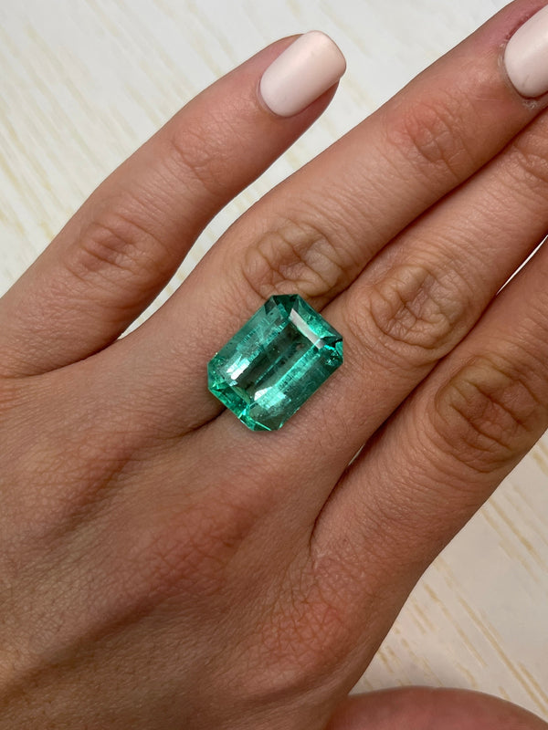 Large 17.12 Carat GIA CERTIFIED HUGE 19x14 Crystal Clear Classic Natural Loose Colombian Emerald- Emerald Cut
