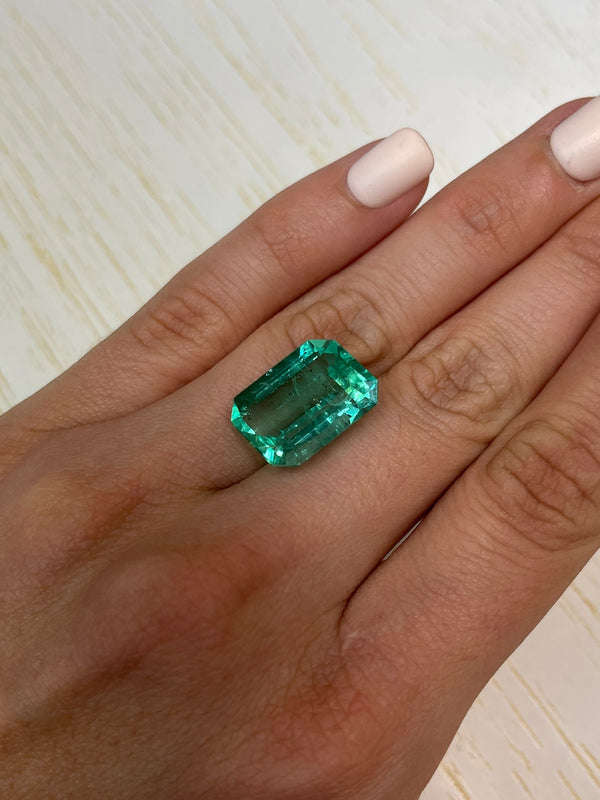 Large 17.12 Carat GIA CERTIFIED HUGE 19x14 Crystal Clear Classic Natural Loose Colombian Emerald- Emerald Cut