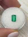 1.50 Carat 8x5 Elongated Muzo Green Natural Loose Colombian Emerald- Emerald Cut