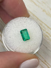 1.50 Carat 8x5 Elongated Muzo Green Natural Loose Colombian Emerald- Emerald Cut