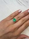 3.28 Carat 8.6x8.2 Spring Green Natural Loose Colombian Emerald-Asscher Cut