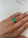 3.28 Carat 8.6x8.2 Spring Green Natural Loose Colombian Emerald-Asscher Cut