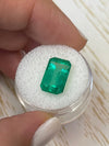 6.22 Carat 14x9 Bluish Green Emerald Cut Loose Colombian Emerald-Emerald Cut