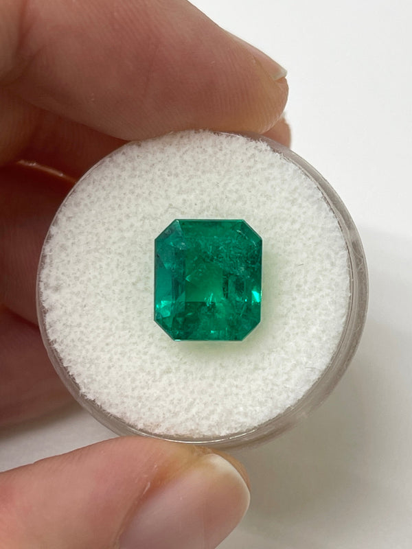 4.93 Carat 11x9 AAA+ Investment Grade Natural Loose Colombian- Emerald Cut