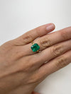 4.93 Carat 11x9 AAA+ Investment Grade Natural Loose Colombian- Emerald Cut