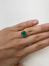 4.93 Carat 11x9 AAA+ Investment Grade Natural Loose Colombian- Emerald Cut