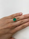 4.93 Carat 11x9 AAA+ Investment Grade Natural Loose Colombian- Emerald Cut