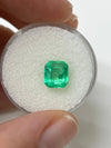 2.08 Carat Lime Yellowish Emerald Cut Natural Unset Colombian Emerald