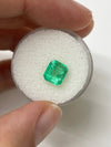2.08 Carat Lime Yellowish Emerald Cut Natural Unset Colombian Emerald