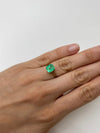 2.08 Carat Lime Yellowish Emerald Cut Natural Unset Colombian Emerald