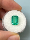 2.83 Carat 11x8 Spready Crystal Clear Green Natural Loose Colombian Emerald-Emerald Cut