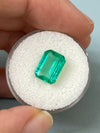2.83 Carat 11x8 Spready Crystal Clear Green Natural Loose Colombian Emerald-Emerald Cut