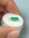 2.83 Carat 11x8 Spready Crystal Clear Green Natural Loose Colombian Emerald-Emerald Cut