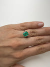 2.85 Carat 9.4x8 Crystalline Green Natural Loose Colombian Emerald- Emerald Cut