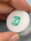 3.54 Carat 11x8 Seafoam Green Natural Loose Colombian Emerald-Emerald Cut