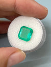 3.59 Carat 10.5x10 Sping Green Loose Colombian Emerald-Asscher Cut