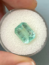 4.06 Carat 11x9 Freckled Light Green Natural Loose Colombian Emerald-Classic Emerald Cut