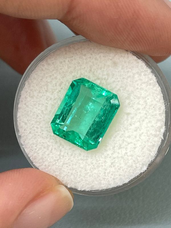 5.02 Carat 11.5x9 Crystalline Natural Loose Colombian Emerald-Classic Emerald Cut