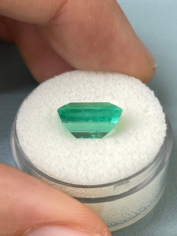 5.02 Carat 11.5x9 Crystalline Natural Loose Colombian Emerald-Classic Emerald Cut