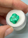 7.92 Carat 13x11.5 Chunky Emerald Cut Loose Colombian Emerald-Emerald Cut