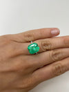 7.92 Carat 13x11.5 Chunky Emerald Cut Loose Colombian Emerald-Emerald Cut